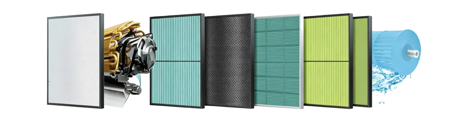Warstwy systemu filtracji w klimatyzacji Rotenso