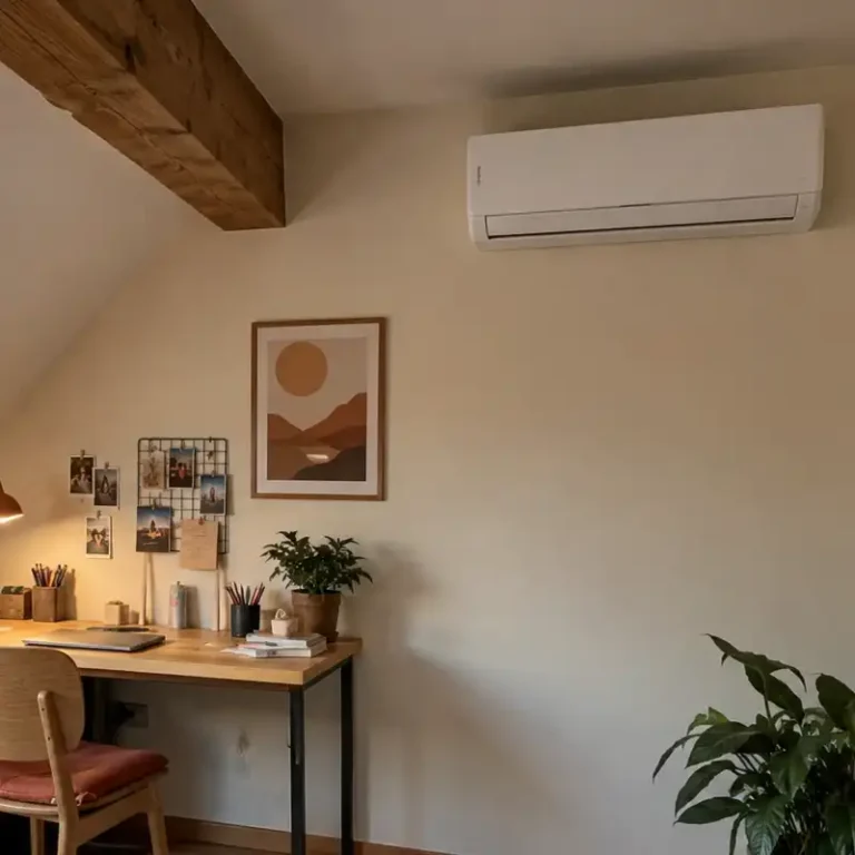klimatyzator w pokoju ucznia