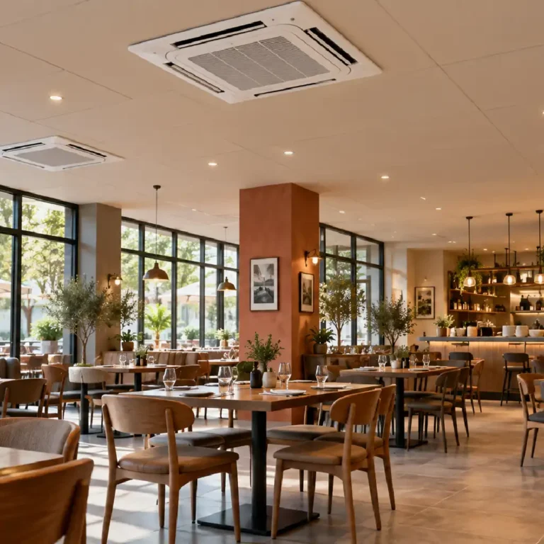 klimatyzacja do lokalu gastronomicznego, wygląd restauracji